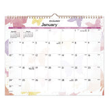 Watercolors Recycled Monthly Wall Calendar, 15 X 12, 2021