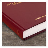 Standard Diary Recycled Daily Reminder, Red, 8.25 X 5.75, 2021