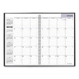 Monthly Planner, 12 X 8, Black Two-piece Cover, 2020-2021