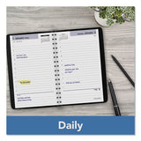 Daily Appointment Book With Hourly Appointments, 8 X 5, Black, 2022