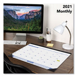 Desk Pad, 22 X 17, White, 2021