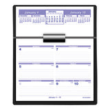 Flip-a-week Desk Calendar And Base, 7 X 5.5, White, 2021