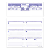 Flip-a-week Desk Calendar And Base, 7 X 5.5, White, 2021