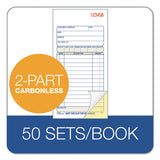 2-part Sales Book, 3 3-8 X 6 11-16, Carbonless, 50 Sets-book