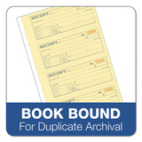 Receipt Book, 7 5-8 X 11, Three-part Carbonless, 100 Forms