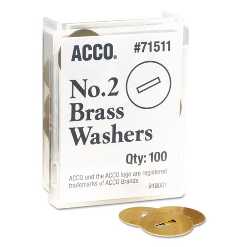 Washers For Two-prong Fasteners, #2, 1.25