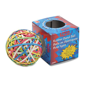 Rubber Band Ball, 3.25" Diameter, Size 34, Assorted Gauges, Assorted Colors, 270-pack