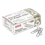 Recycled Paper Clips, Medium (no. 1), Silver, 100-box, 10 Boxes-pack