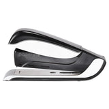 Spring-powered Premium Desktop Stapler, 25-sheet Capacity, Black-silver