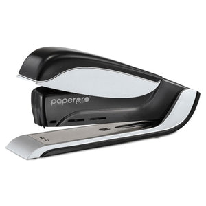 Spring-powered Premium Desktop Stapler, 25-sheet Capacity, Black-silver