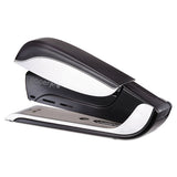 Spring-powered Premium Desktop Stapler, 25-sheet Capacity, Black-silver