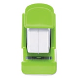 Injoy Spring-powered Compact Stapler, 20-sheet Capacity, Green