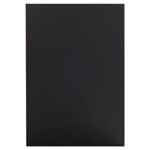 Foam Board, Cfc-free Polystyrene, 20 X 30, Black Surface And Core, 10/carton