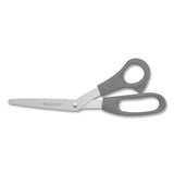 Value Line Stainless Steel Shears, 8" Long, 3.5" Cut Length, Black Straight Handle