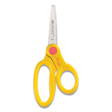 Kids' Scissors With Antimicrobial Protection, Pointed Tip, 5" Long, 2" Cut Length, Assorted Straight Handles, 12-pack
