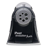 Ipoint Evolution Axis Pencil Sharpener, Ac-powered, 5" X 7.5" X 7.25", Black-silver
