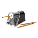 Ipoint Evolution Axis Pencil Sharpener, Ac-powered, 4.25" X 7" X 4.75", Black-silver