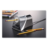Ipoint Evolution Axis Pencil Sharpener, Ac-powered, 4.25" X 7" X 4.75", Black-silver