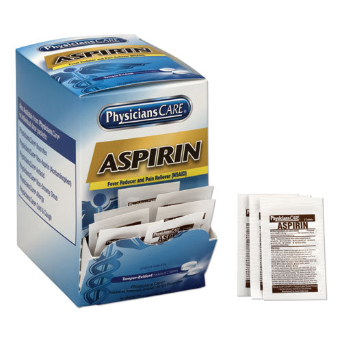 Aspirin Medication, Two-pack, 50 Packs-box