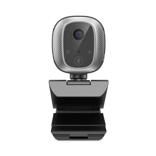 Cybertrack M1 Hd Fixed Focus Usb Webcam With Ai Motion-facial Tracking, 1920 Pixels X 1080 Pixels, 2.1 Mpixels, Black-silver