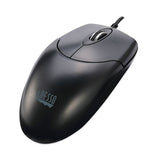 Three-button Desktop Optical Scroll Usb Mouse, Usb 2.0, Left-right Hand Use, Black