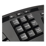 Wkb1500gb Wireless Ergonomic Keyboard And Mouse, 2.4 Ghz Frequency-30 Ft Wireless Range, Black