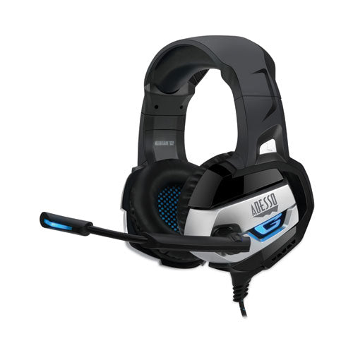 Xtream G2 Stereo Usb Gaming Headphones For Pc And Cloud Gaming, Binaural, Over The Head, Black-blue