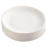 Paper Plates, 9" Diameter, White, 100-pack, 12 Packs-carton