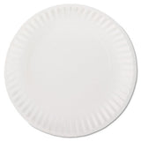 White Paper Plates, 9" Diameter, 100-pack, 10 Packs-carton