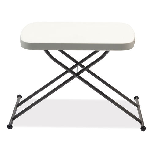 Height-adjustable Personal Folding Table, Rectangular, 26.63