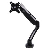 Adaptivergo Dual Monitor Arm With Usb, For 27" Monitors, 180 Deg Rotation, 30 Deg Tilt, 135 Deg Pan, Black, Supports 11 Lb