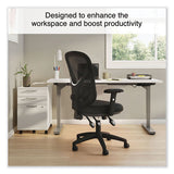 Alera Aeson Series Multifunction Task Chair, Supports Up To 275 Lb, 15" To 18.82" Seat Height, Black Seat-back, Black Base