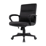 Alera Breich Series Manager Chair, Supports Up To 275 Lbs, 16.73" To 20.39" Seat Height, Black Seat-back, Black Base