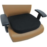 Cooling Gel Memory Foam Seat Cushion, 16.5 X 15.75 X 2.75, Black