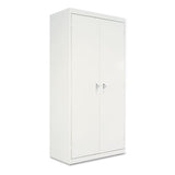 Assembled 72" High Storage Cabinet, W-adjustable Shelves, 36w X 18d, Light Gray