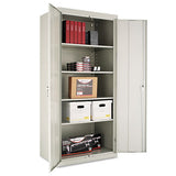 Assembled 72" High Storage Cabinet, W-adjustable Shelves, 36w X 18d, Light Gray