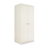 Assembled 78" High Storage Cabinet, W-adjustable Shelves, 36w X 24d, Putty
