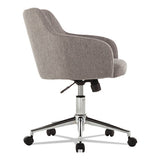 Alera Captain Series Mid-back Chair, Supports Up To 275 Lbs, Gray Tweed Seat-gray Tweed Back, Chrome Base