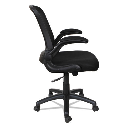 Alera Eb-e Series Swivel-tilt Mid-back Mesh Chair, Supports Up To 275 Lbs, Black Seat-black Back, Black Base