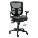 Alera Elusion Series Mesh Mid-back Multifunction Chair, Supports Up To 275 Lbs, Black Seat-black Back, Black Base