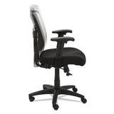 Alera Elusion Series Mesh Mid-back Swivel-tilt Chair, Supports Up To 275 Lbs, Black Seat-white Back, Black Base