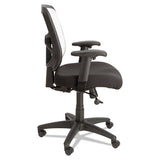 Alera Elusion Series Mesh Mid-back Swivel-tilt Chair, Supports Up To 275 Lbs, Black Seat-white Back, Black Base
