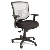 Alera Elusion Series Mesh Mid-back Swivel-tilt Chair, Supports Up To 275 Lbs, Black Seat-white Back, Black Base