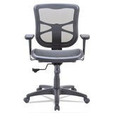 Alera Elusion Series Mesh Mid-back Swivel-tilt Chair, Supports Up To 275 Lbs, Black Seat-black Back, Black Base