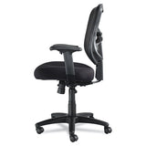 Alera Elusion Series Mesh Mid-back Swivel-tilt Chair, Supports Up To 275 Lbs, Black Seat-black Back, Black Base