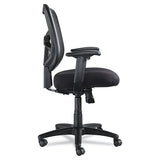 Alera Elusion Series Mesh Mid-back Swivel-tilt Chair, Supports Up To 275 Lbs, Black Seat-black Back, Black Base