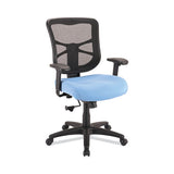 Alera Elusion Series Mesh Mid-back Swivel-tilt Chair, Supports Up To 275 Lb, 17.9" To 21.8" Seat Height, Light Blue Seat
