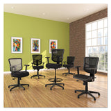 Alera Elusion Series Mesh Mid-back Multifunction Chair, Supports Up To 275 Lbs, Black Seat-black Back, Black Base