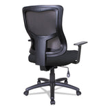 Alera Elusion Ii Series Mesh Mid-back Swivel-tilt Chair, Supports Up To 275 Lbs, Black Seat-black Back, Black Base