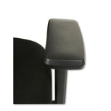 Alera Elusion Ii Series Mesh Mid-back Swivel-tilt Chair With Adjustable Arms, Up To 275 Lbs, Black Seat-back, Black Base